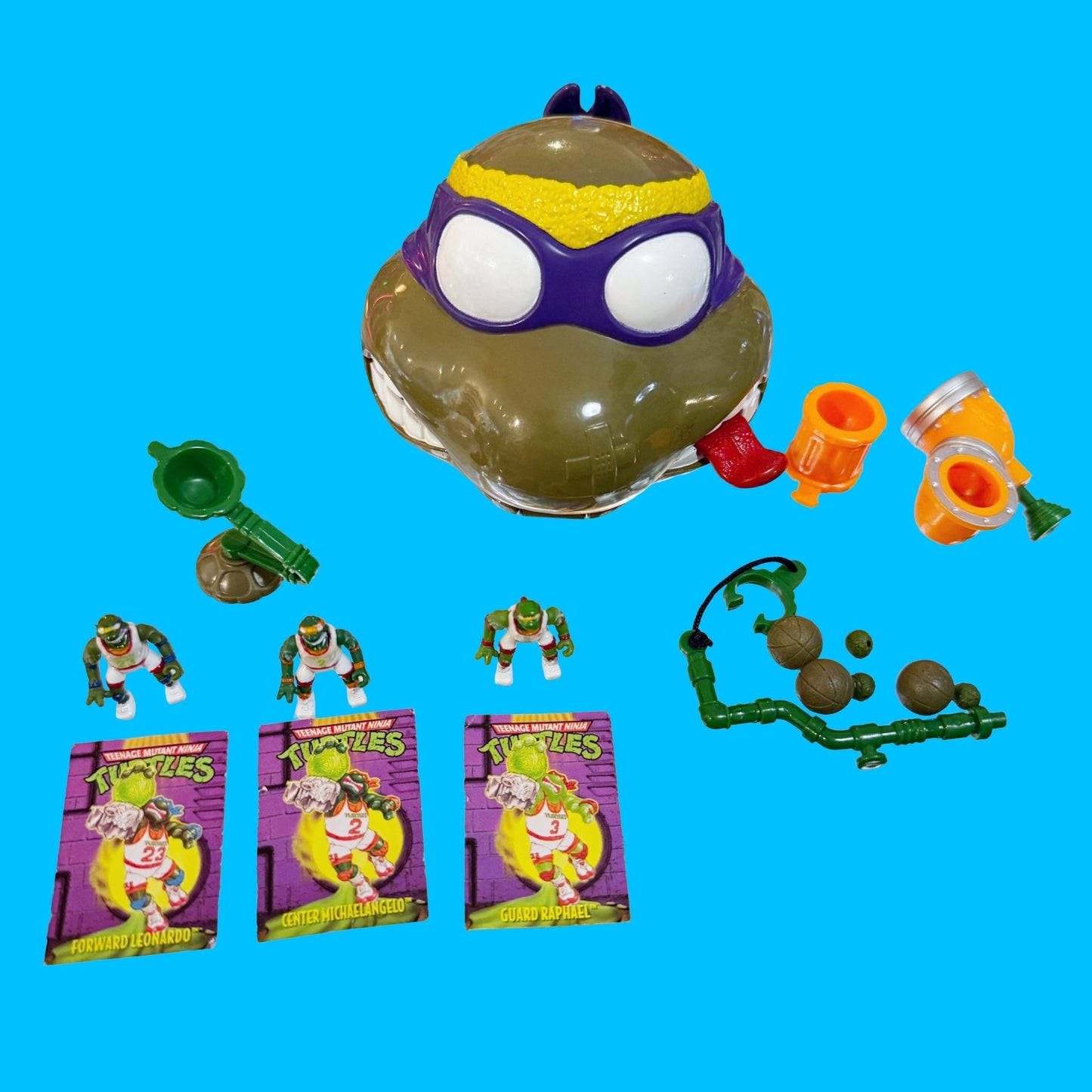 Teenage Mutant Ninja Turtles: Mini Mutants - Donatello's Basketball Playset (Playmates, 1995) - PopCultGang