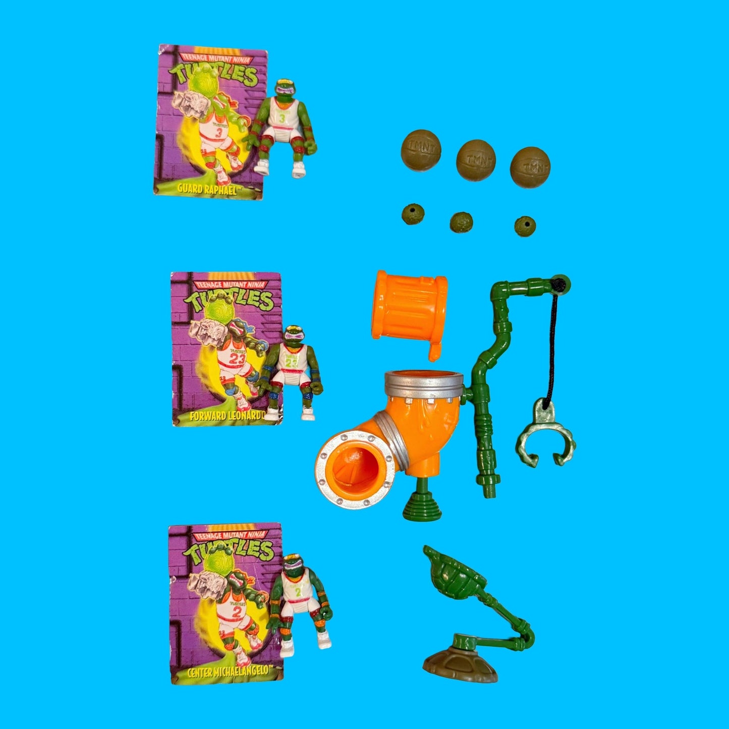 Teenage Mutant Ninja Turtles: Mini Mutants - Donatello's Basketball Playset (Playmates, 1995) - PopCultGang