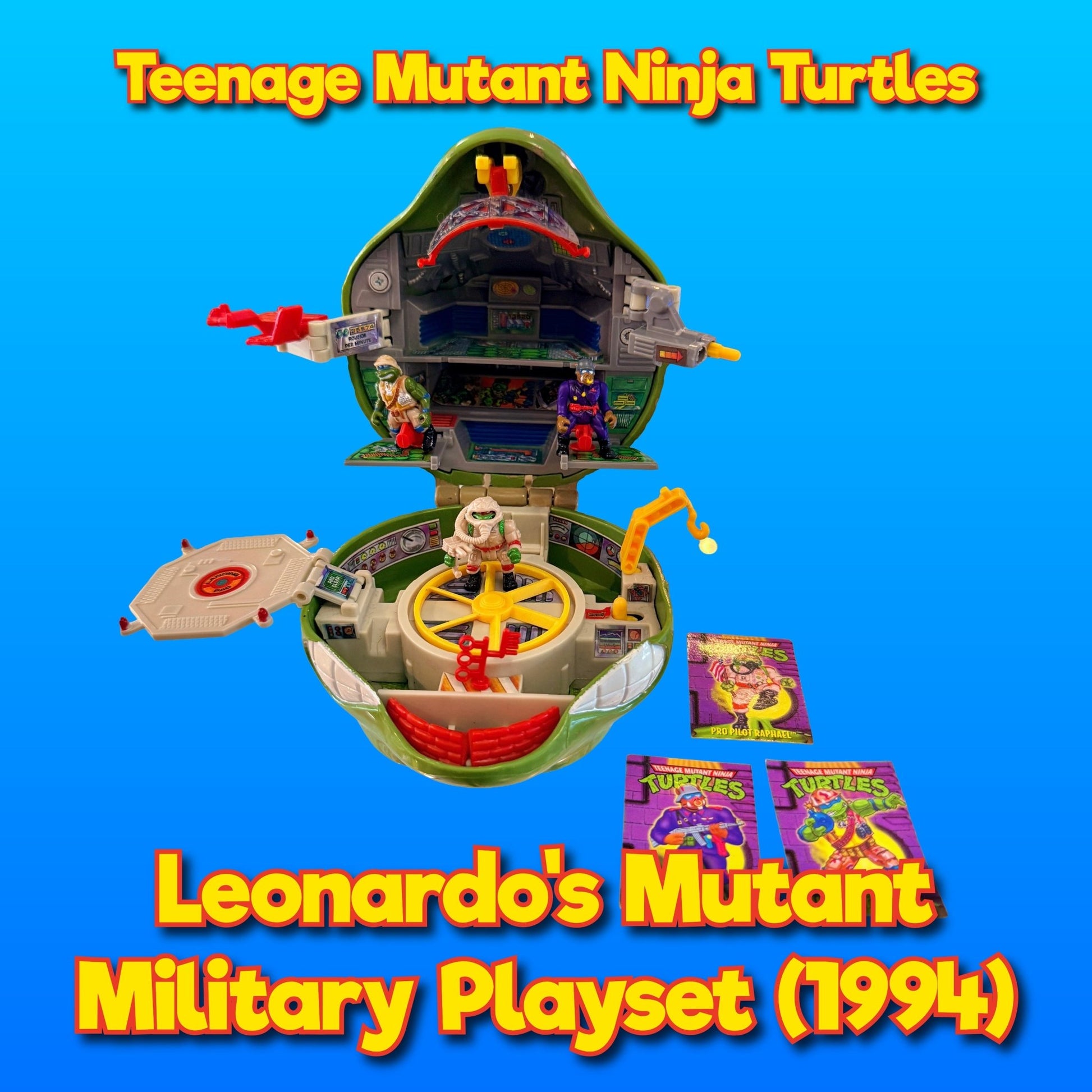 Teenage Mutant Ninja Turtles: Mini Mutants - Leonardo's Mutant Military Playset (Playmates, 1995) - PopCultGang