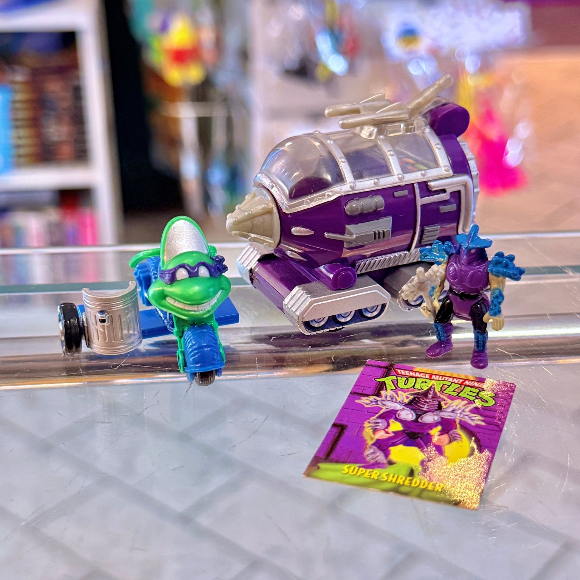 Teenage Mutant Ninja Turtles: Mini Mutants Turtle Transports -The Turtle Tenderizin' Combo (Playmates, 1994) - PopCultGang