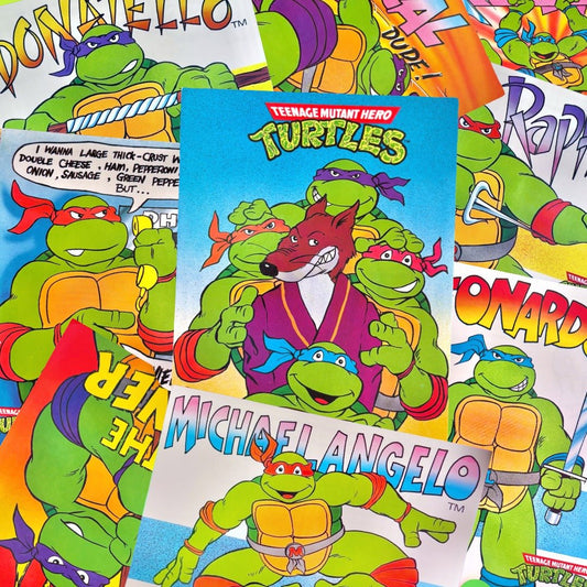 Teenage Mutant Ninja Turtles Postcards (various designs, 80s) - PopCultGang