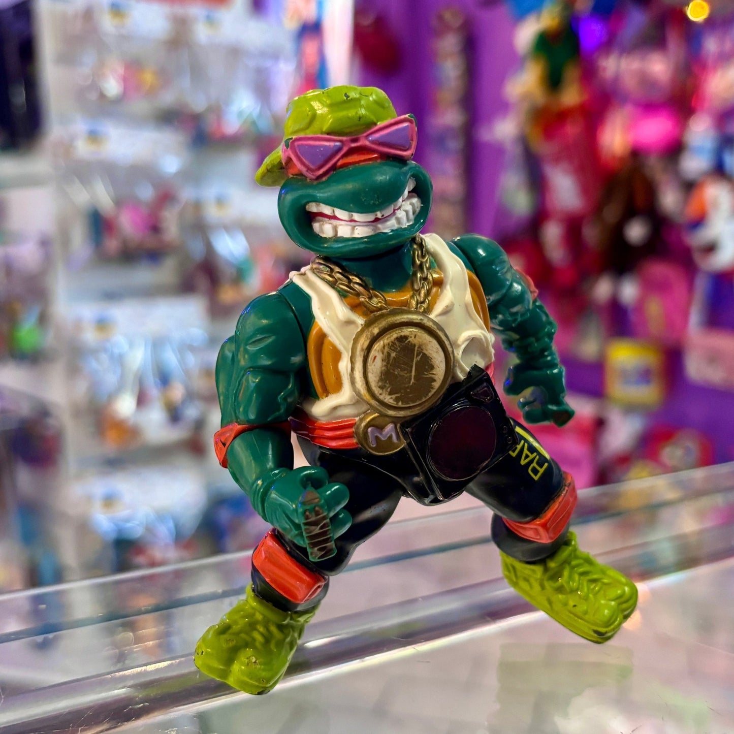 Teenage Mutant Ninja Turtles: Rappin' Mike Action Figure (1991, Playmates) - PopCultGang