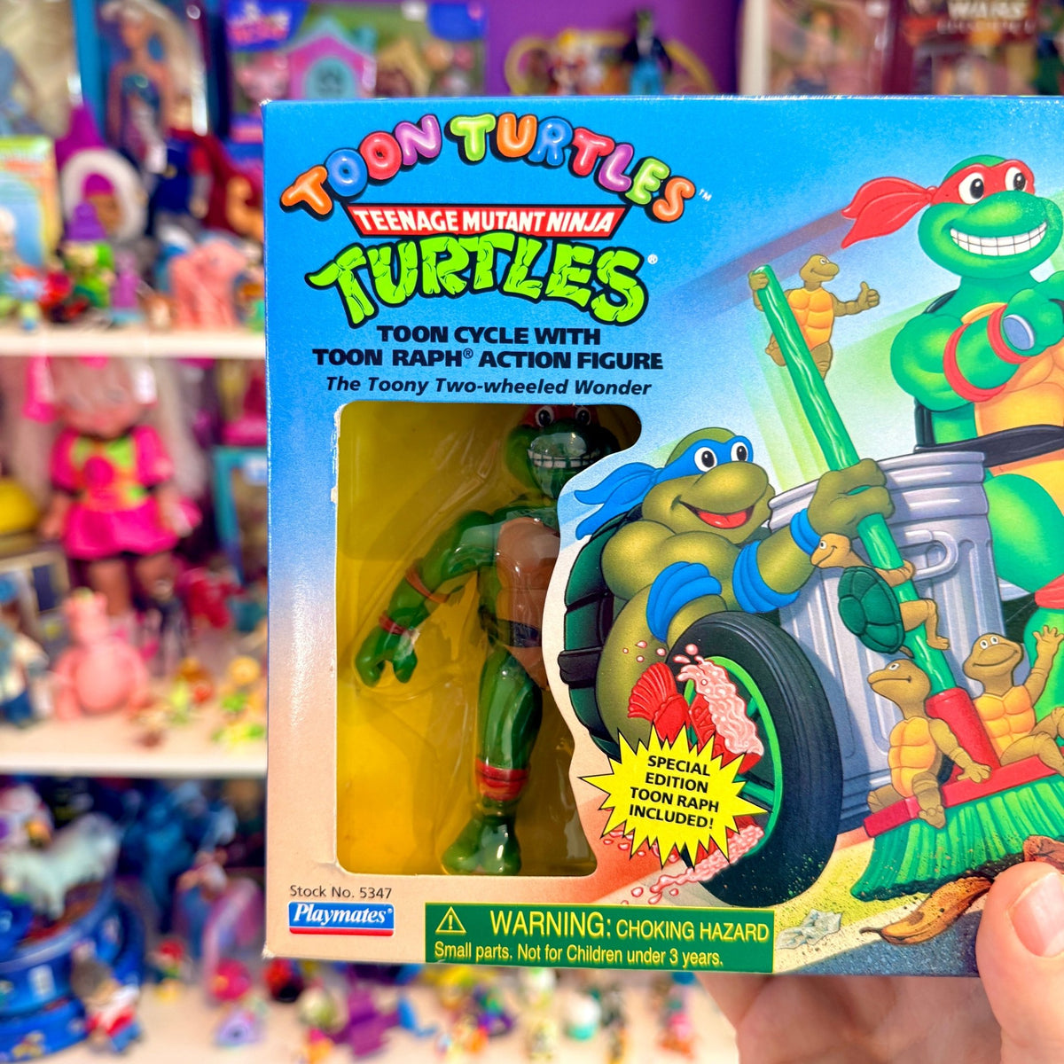 Teenage Mutant Ninja Turtles: Toon Cycle With Toon Ralph Action Figure (NIB, Playmates, 1992) - PopCultGang