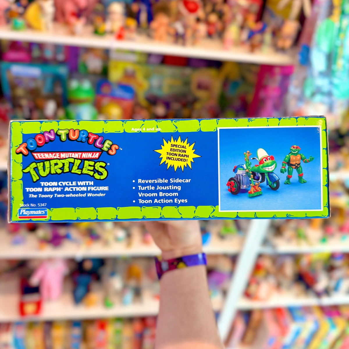 Teenage Mutant Ninja Turtles: Toon Cycle With Toon Ralph Action Figure (NIB, Playmates, 1992) - PopCultGang