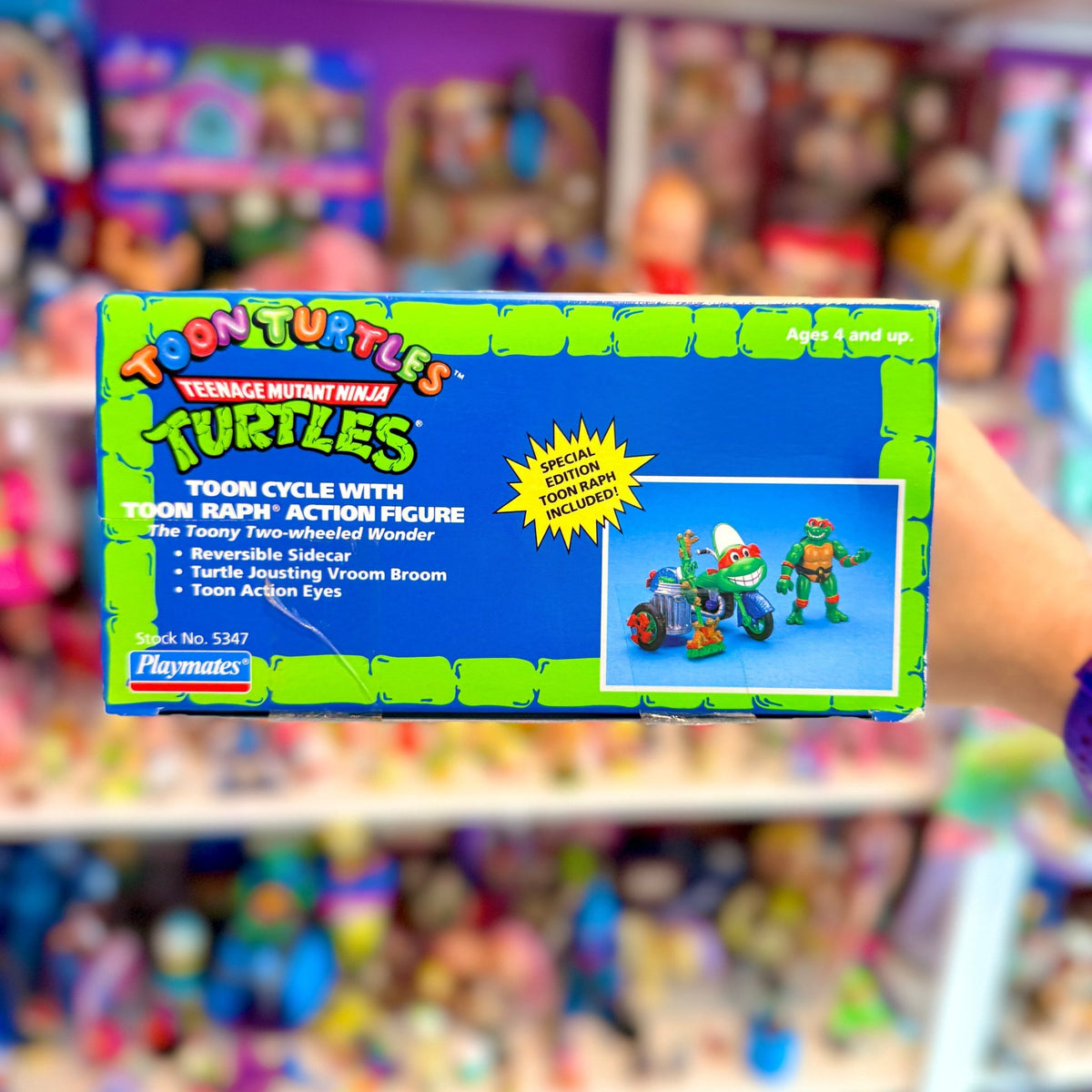 Teenage Mutant Ninja Turtles: Toon Cycle With Toon Ralph Action Figure (NIB, Playmates, 1992) - PopCultGang