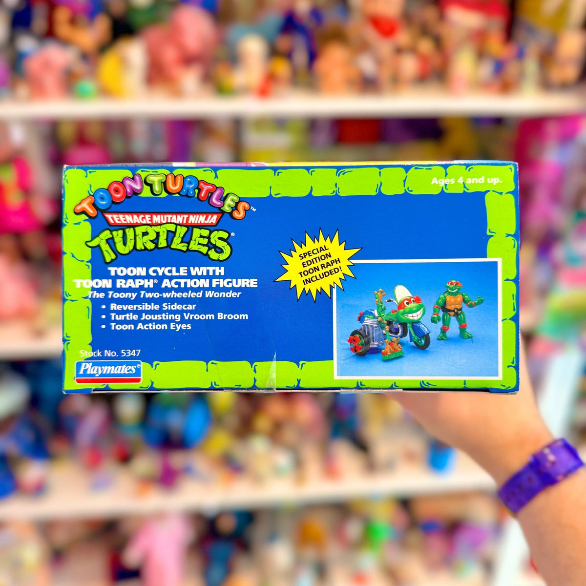 Teenage Mutant Ninja Turtles: Toon Cycle With Toon Ralph Action Figure (NIB, Playmates, 1992) - PopCultGang