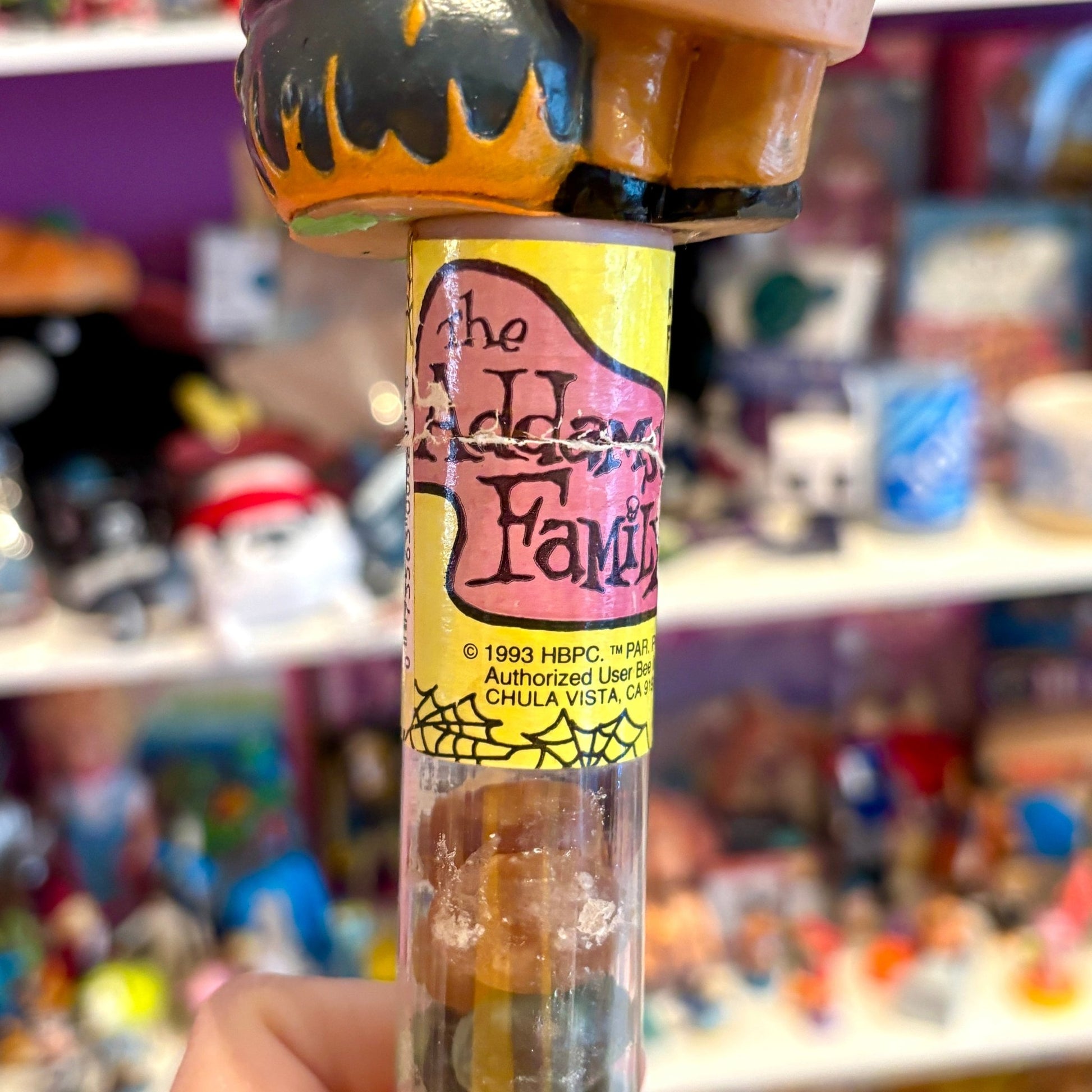 The Addams Family: Fester Pugsley Grandma Candy Topper + Candy (HBPC, 1993) - PopCultGang