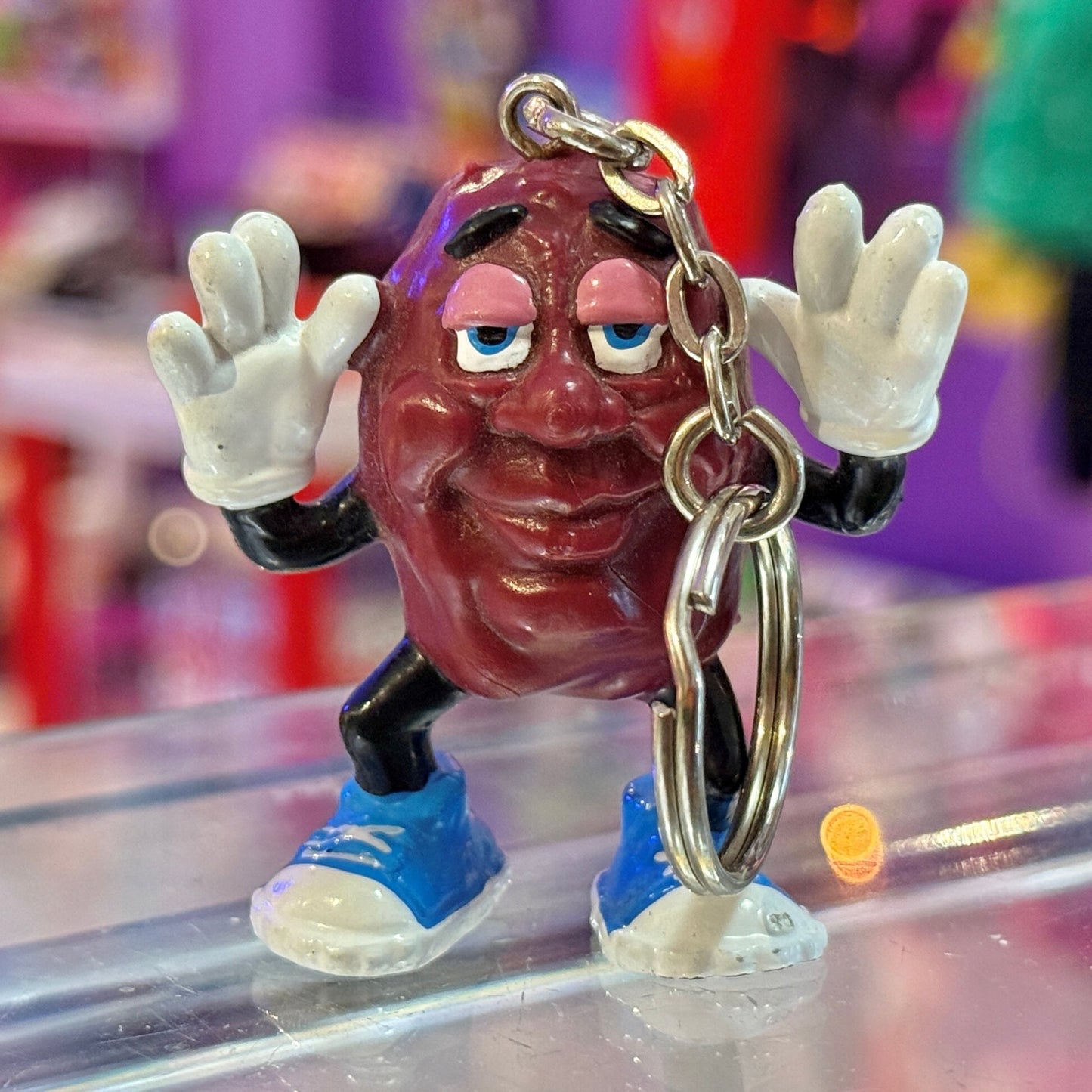 The California Raisins Blue Sneakers Keychain (1988) - PopCultGang