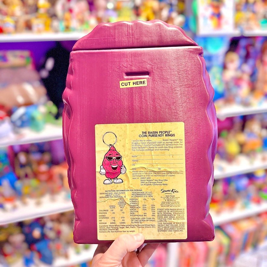 The California Raisins: Huge Plastic Coin Bank (1988) - PopCultGang