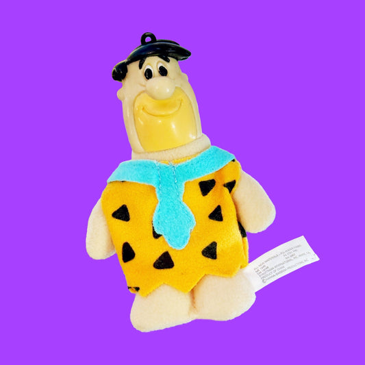 The Flintstones: Fred Flintstone Mini Plush with PVC Plastic Head (90s) - PopCultGang