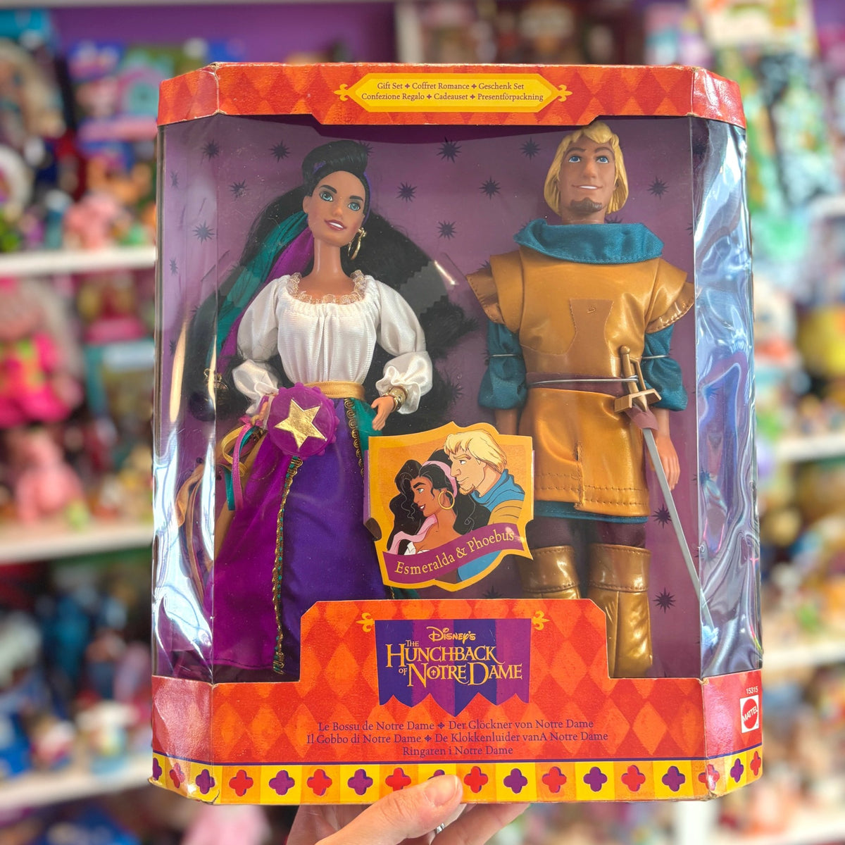 The Hunchback Of Notre Dame: Gift Set - Esmeralda & Phoebus Combo Doll Set (NIB, Mattel, 1995) - PopCultGang
