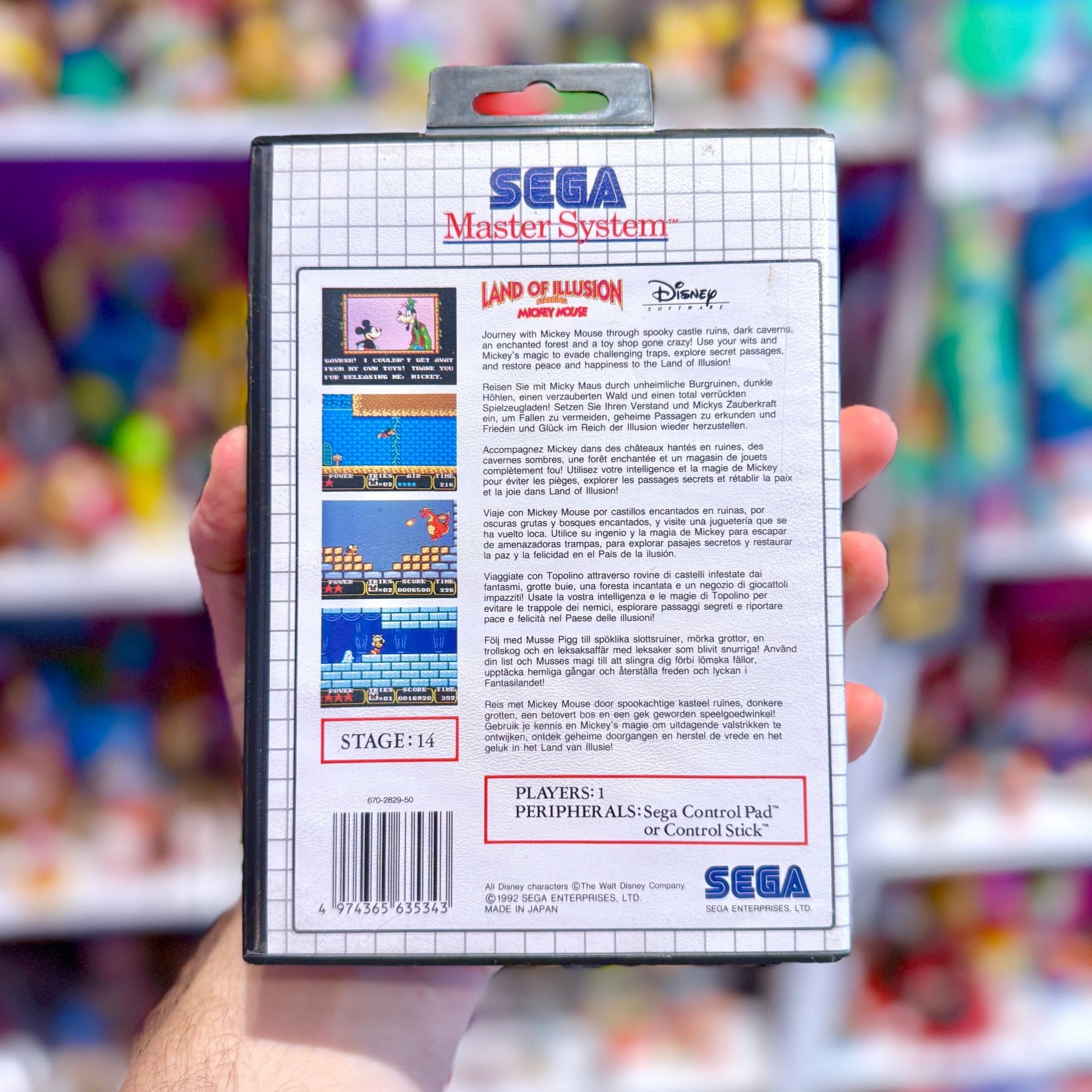 The Land of Illusion Starring Mickey Mouse (Sega Master System) - PopCultGang