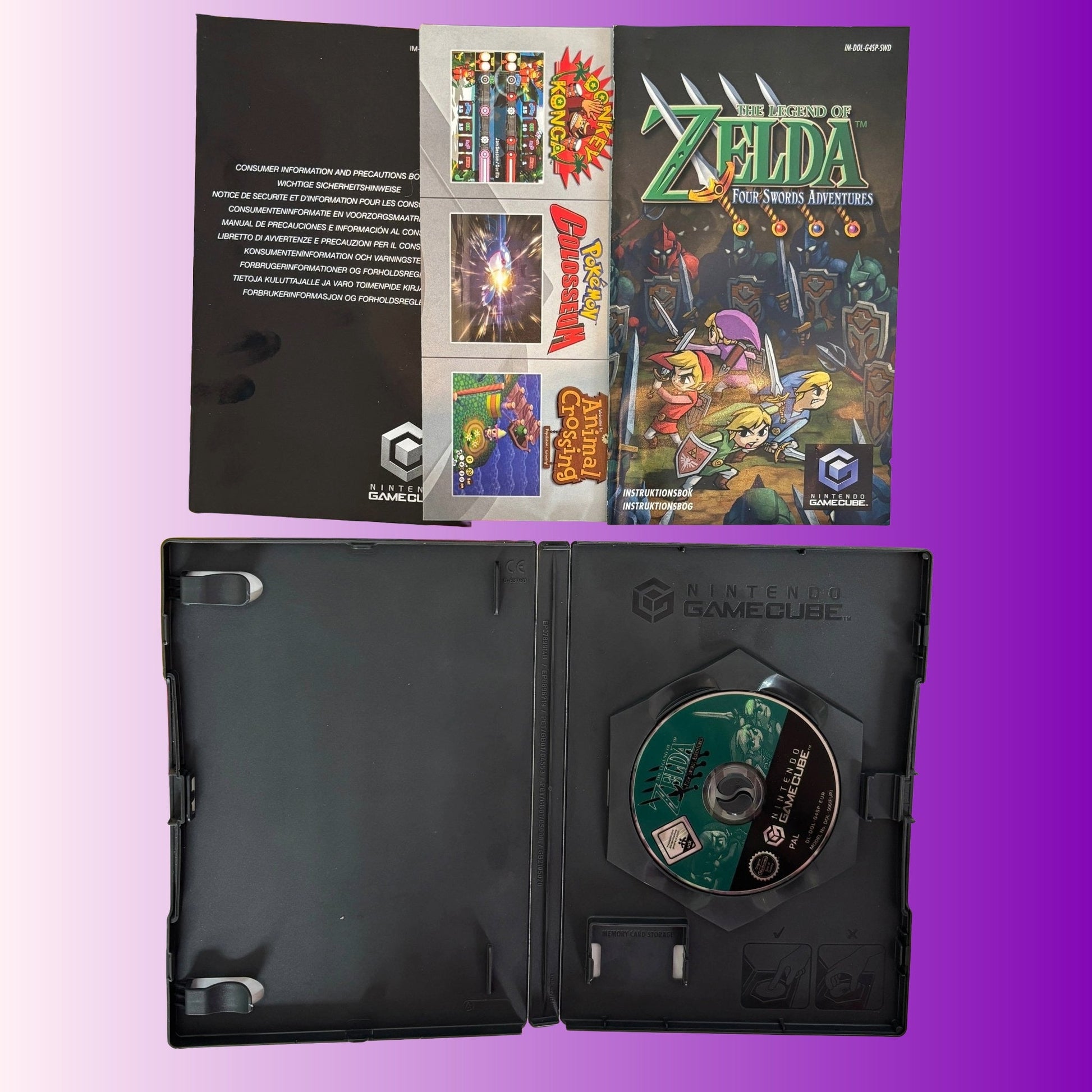 The Legend of Zelda: Four Swords Adventures (Gamecube, CIB) - PopCultGang