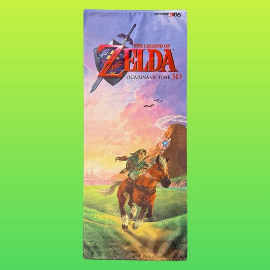 The Legend of Zelda: Orcarina of Time 3D Wall Scroll - Cloth Promo Banner - Store Display (Nintendo, 2011) - PopCultGang
