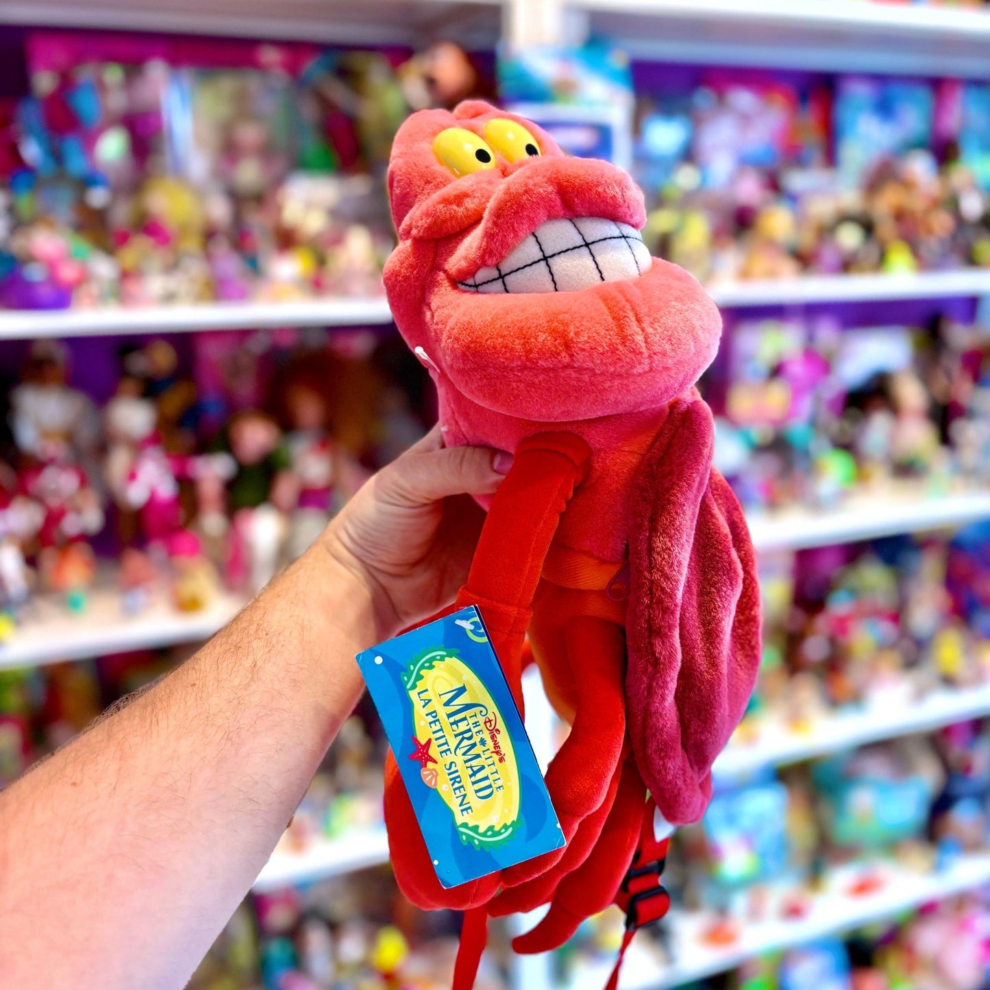The Little Mermaid: Sebastian Plush Backpack (90s/2000s) - PopCultGang