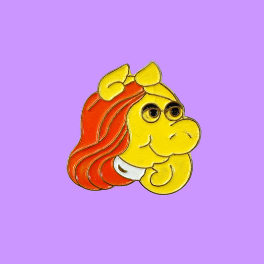 The Muppets: Ugly Miss Piggy Enamel Pin (80s) - PopCultGang