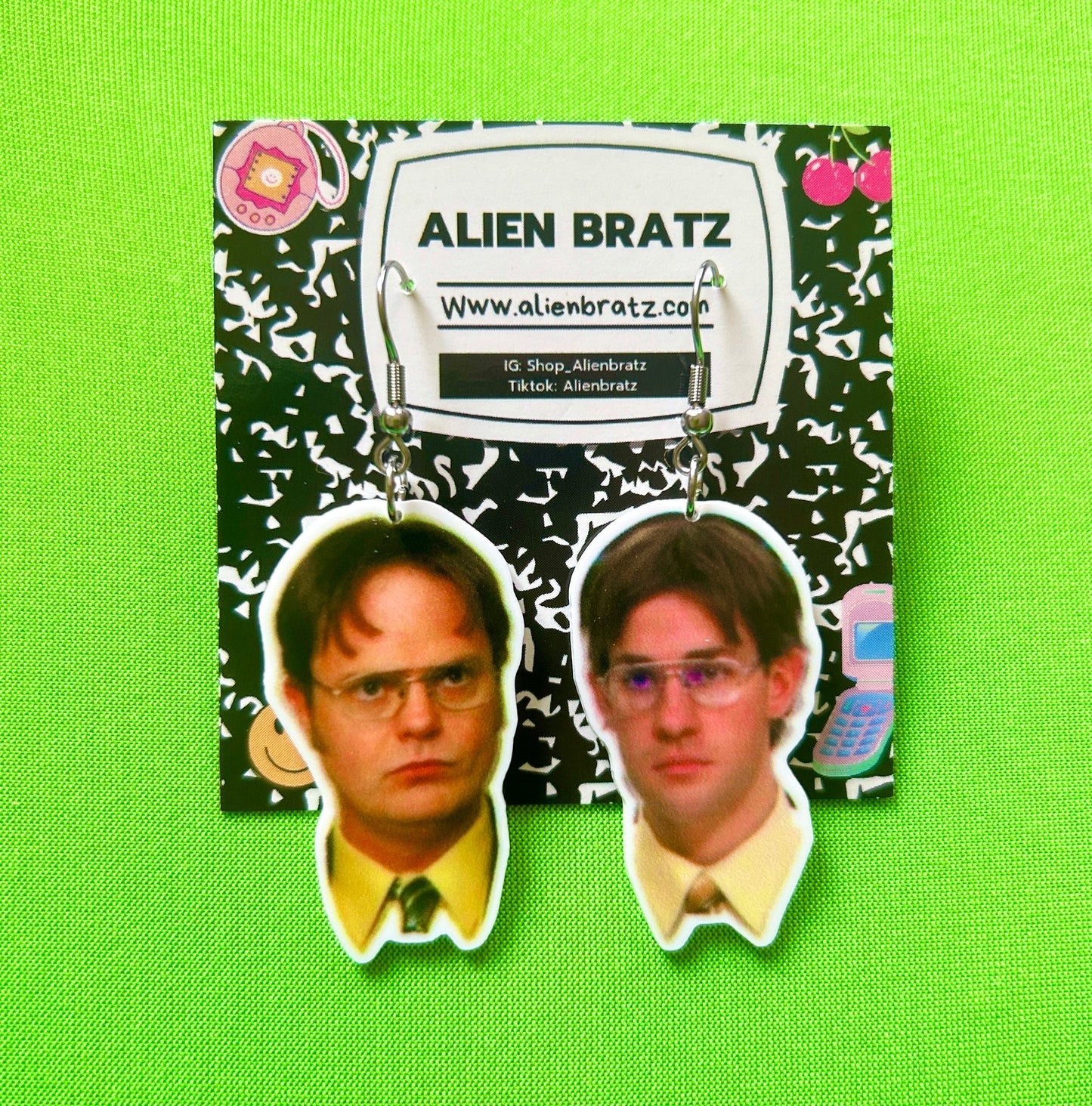 The Office Dwight / Jim Earrings - PopCultGang