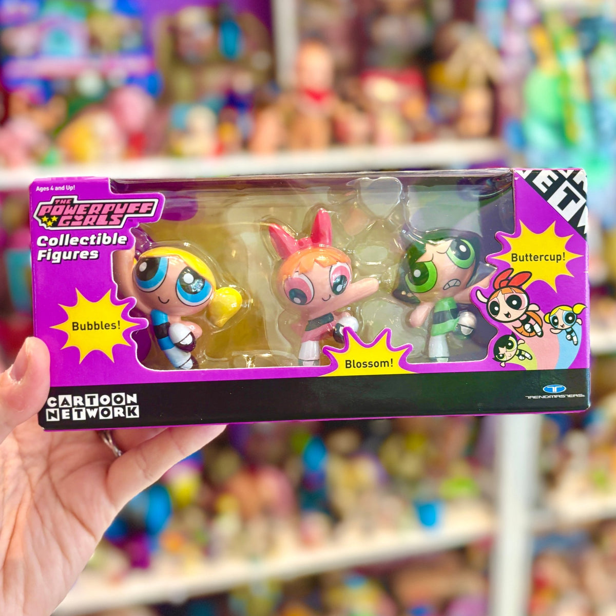 The Powerpuff Girls: Bubbles, Blossom & Buttercup PVC Figure Set 5cm (NIB, Cartoon Network, 2000s) - PopCultGang