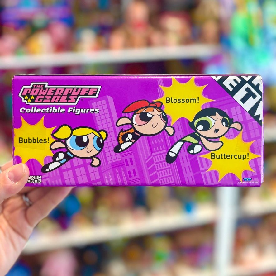 The Powerpuff Girls: Bubbles, Blossom & Buttercup PVC Figure Set 5cm (NIB, Cartoon Network, 2000s) - PopCultGang