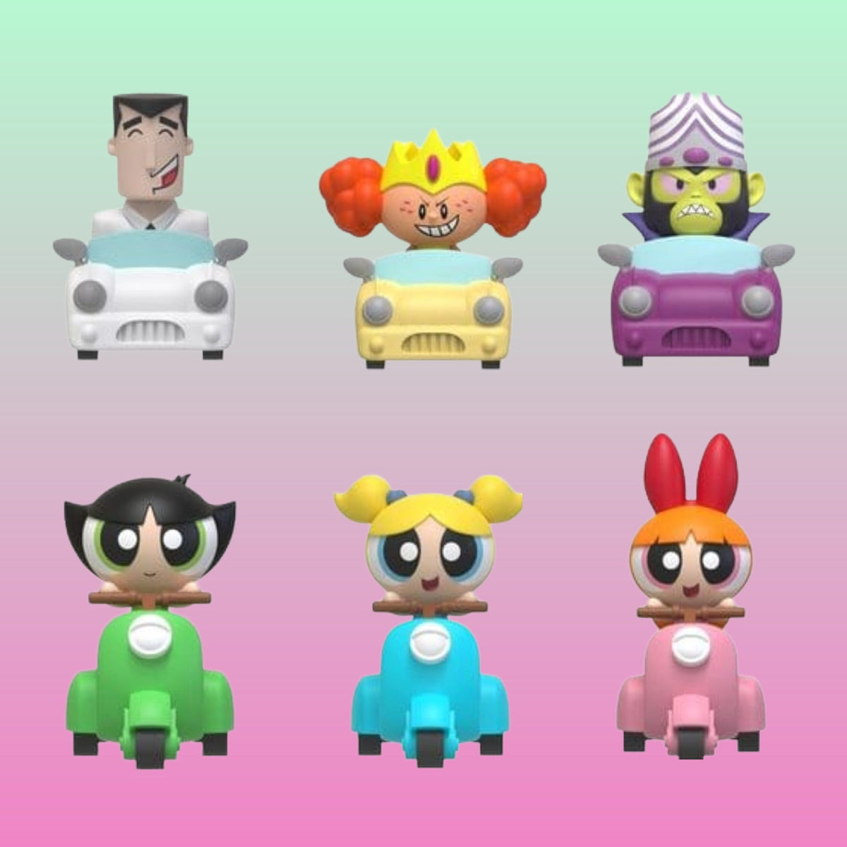 The Powerpuff Girls Pull Back Cars 5 cm (Blind Box) - PopCultGang