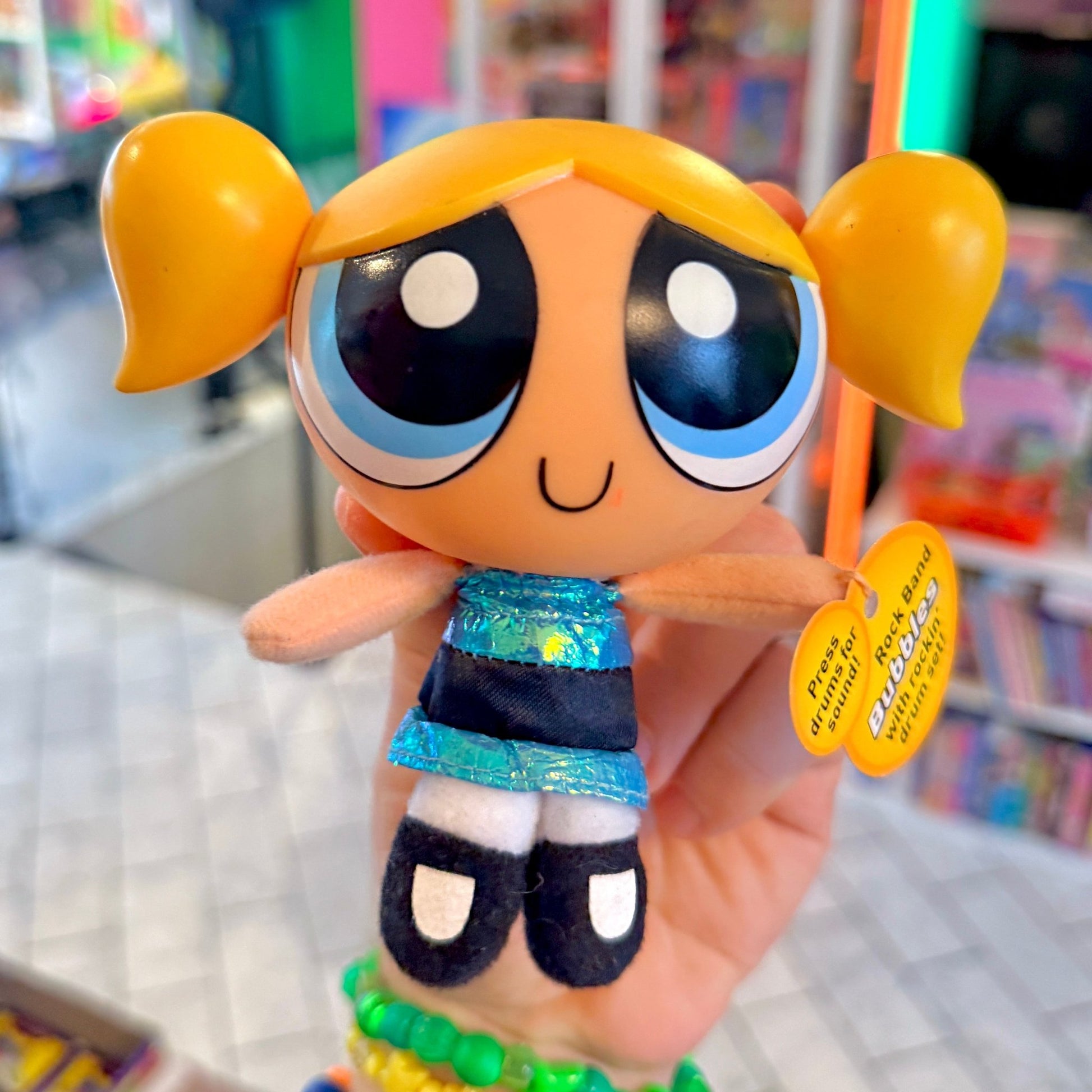 The Powerpuff Girls: Rock Band Bubbles Mini Plush Doll (Cartoon Network, 2000) - PopCultGang