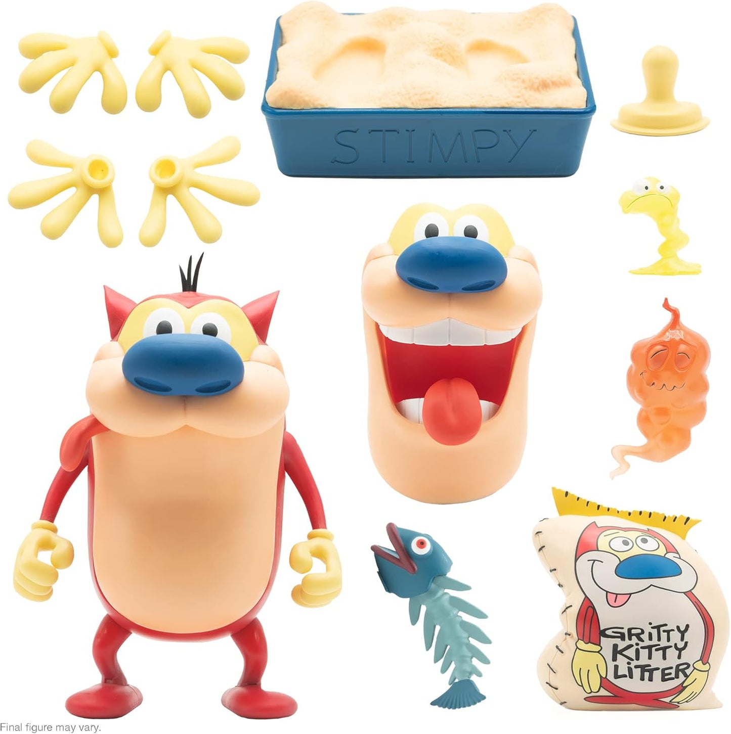 The Ren & Stimpy Show - Stimpy Deluxe Action Figure 18cm - Ultimates (Super7) - PopCultGang