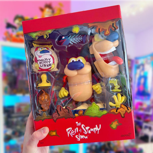 The Ren & Stimpy Show - Stimpy Deluxe Action Figure 18cm - Ultimates (Super7) - PopCultGang