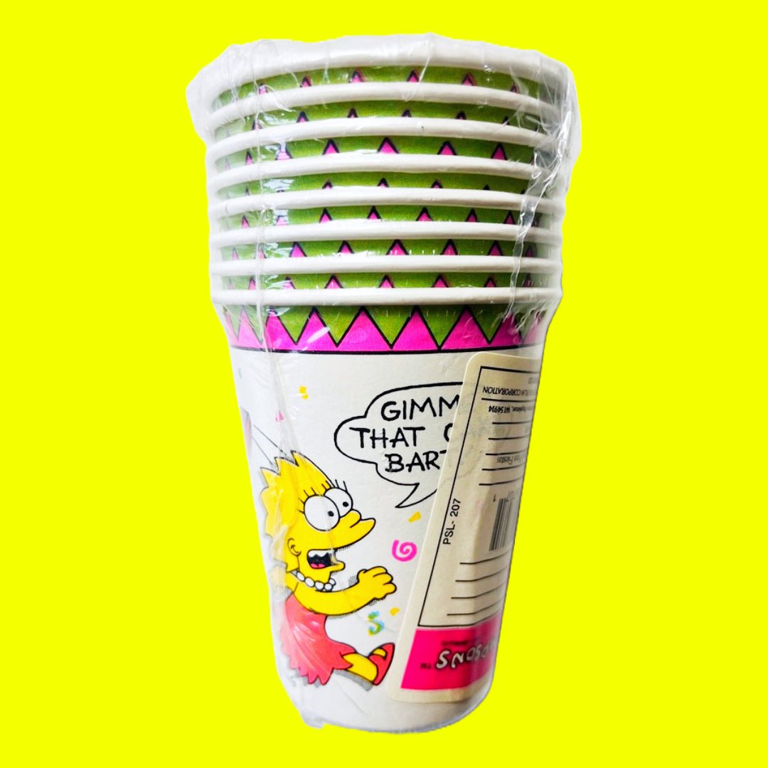 The Simpsons: Birthday Party Cups (1989) - PopCultGang