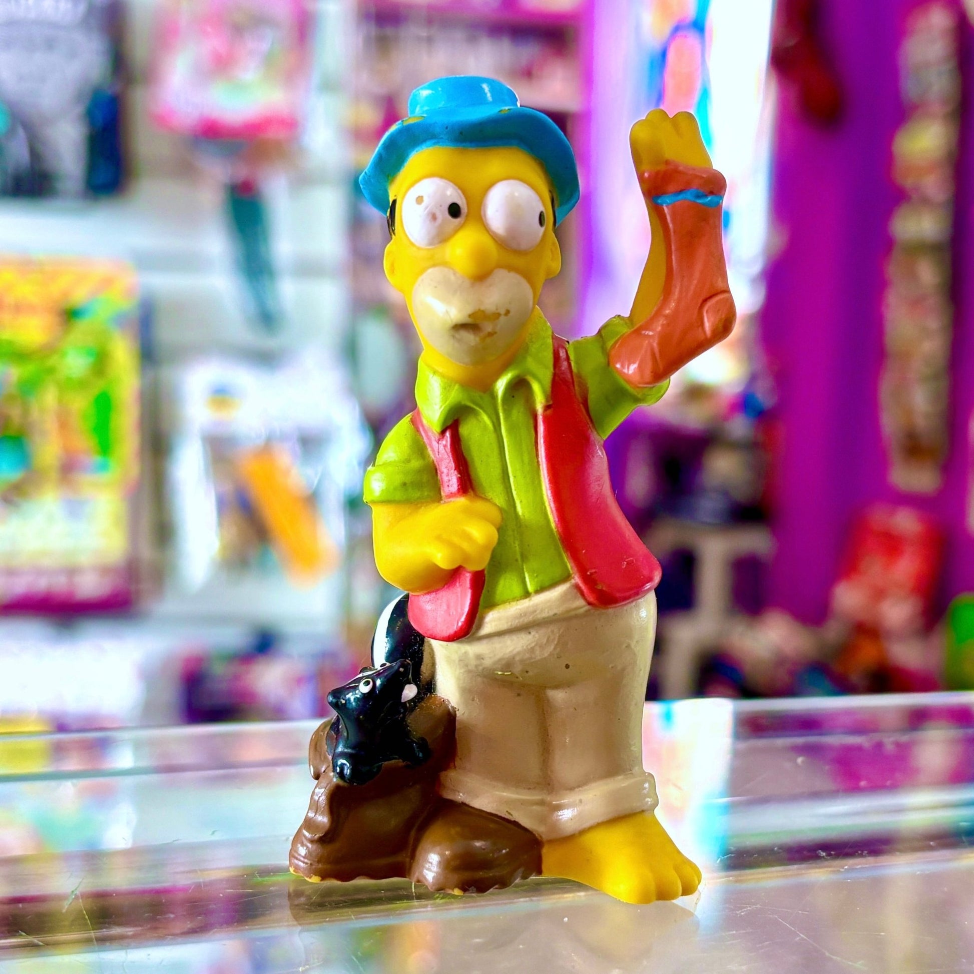 The Simpsons: Homer "Gone Fishing" PVC Figure (Burger King, 1990) - PopCultGang
