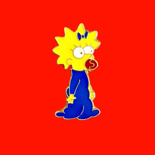 The Simpsons: Maggie Enamel Pin (90s) - PopCultGang