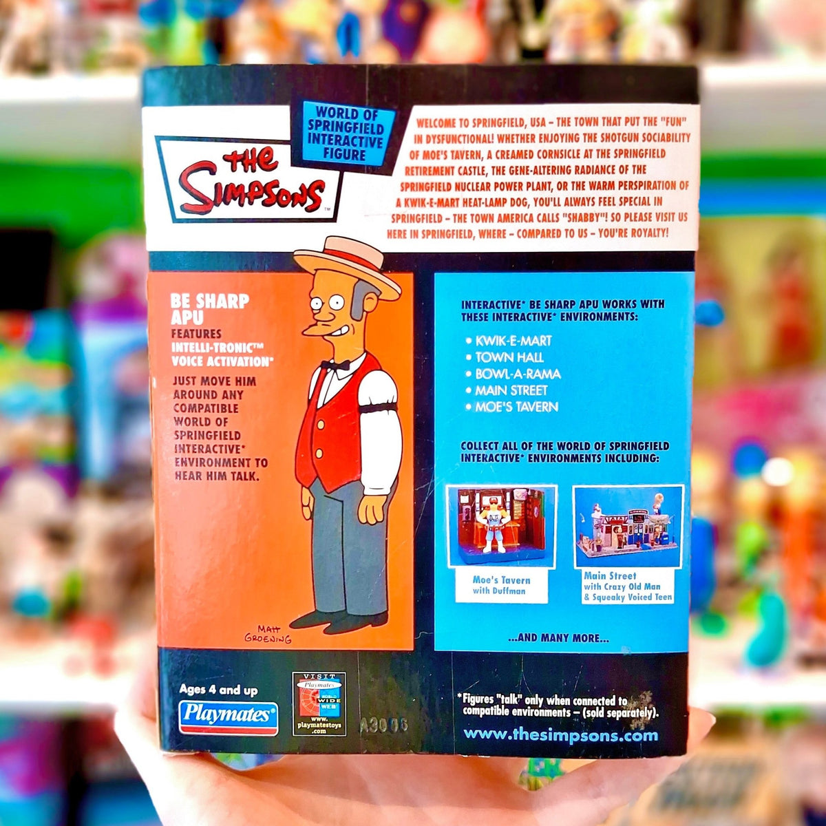The Simpsons: World of Springfield - Be Sharp App Action Figure (MOC, Playmates, 2000s) (Copy) - PopCultGang