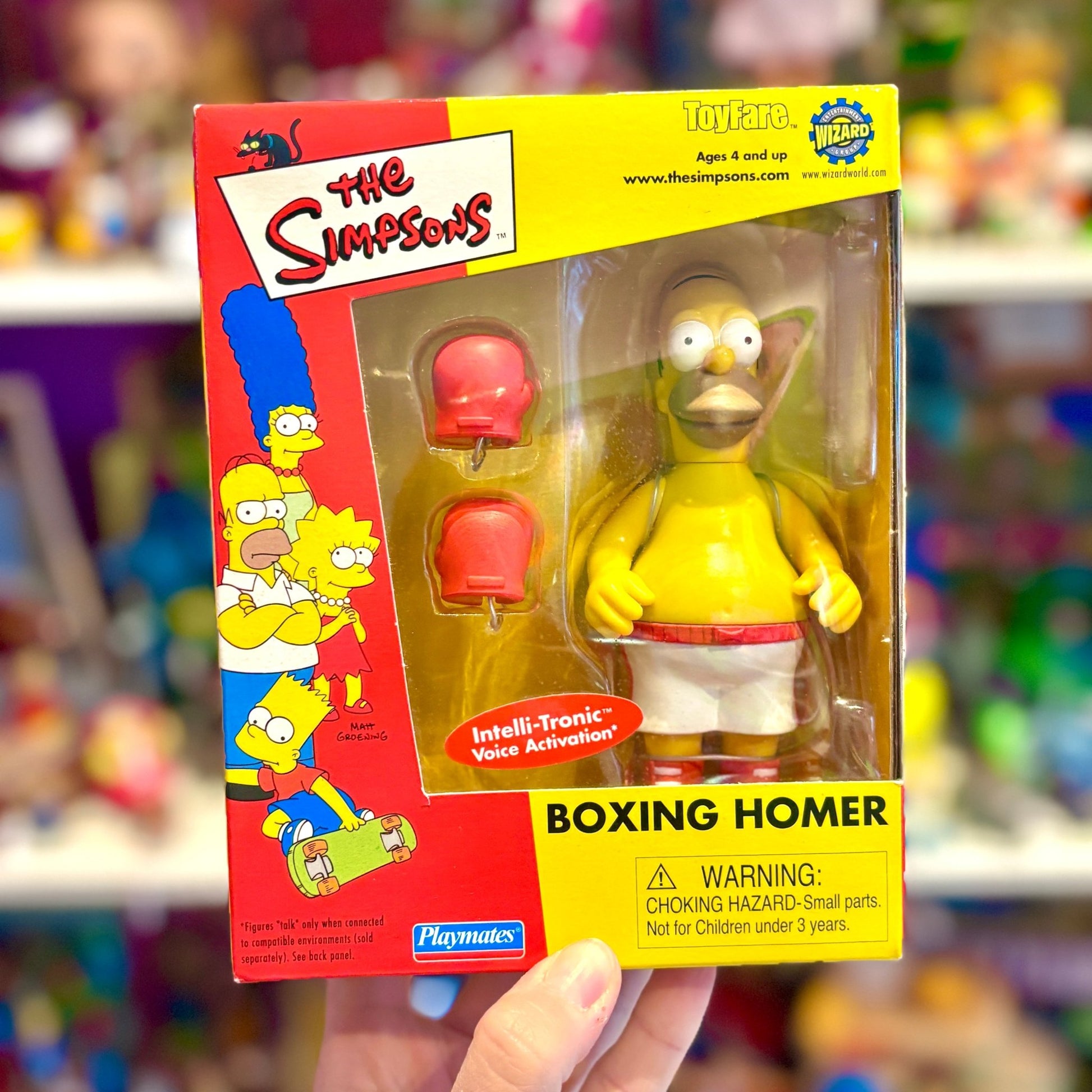 The Simpsons: World of Springfield - Boxing Homer (MOC, Playmates, 2000s) - PopCultGang