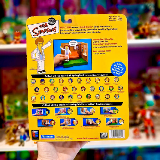 The Simpsons: World of Springfield - Disco Stu Action Figure (2000s) - PopCultGang