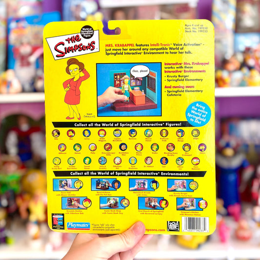 The Simpsons: World of Springfield - Edna Krabappel Action Figure (2000s) - PopCultGang
