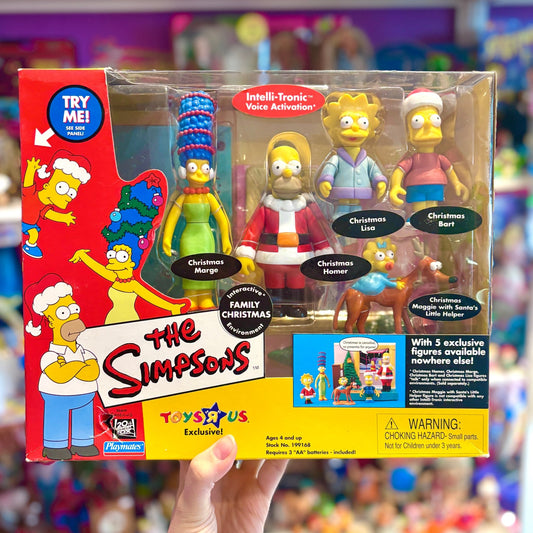 The Simpsons: World of Springfield - Family Christmas Diorama (MOC, Playmates, 2000s) - PopCultGang