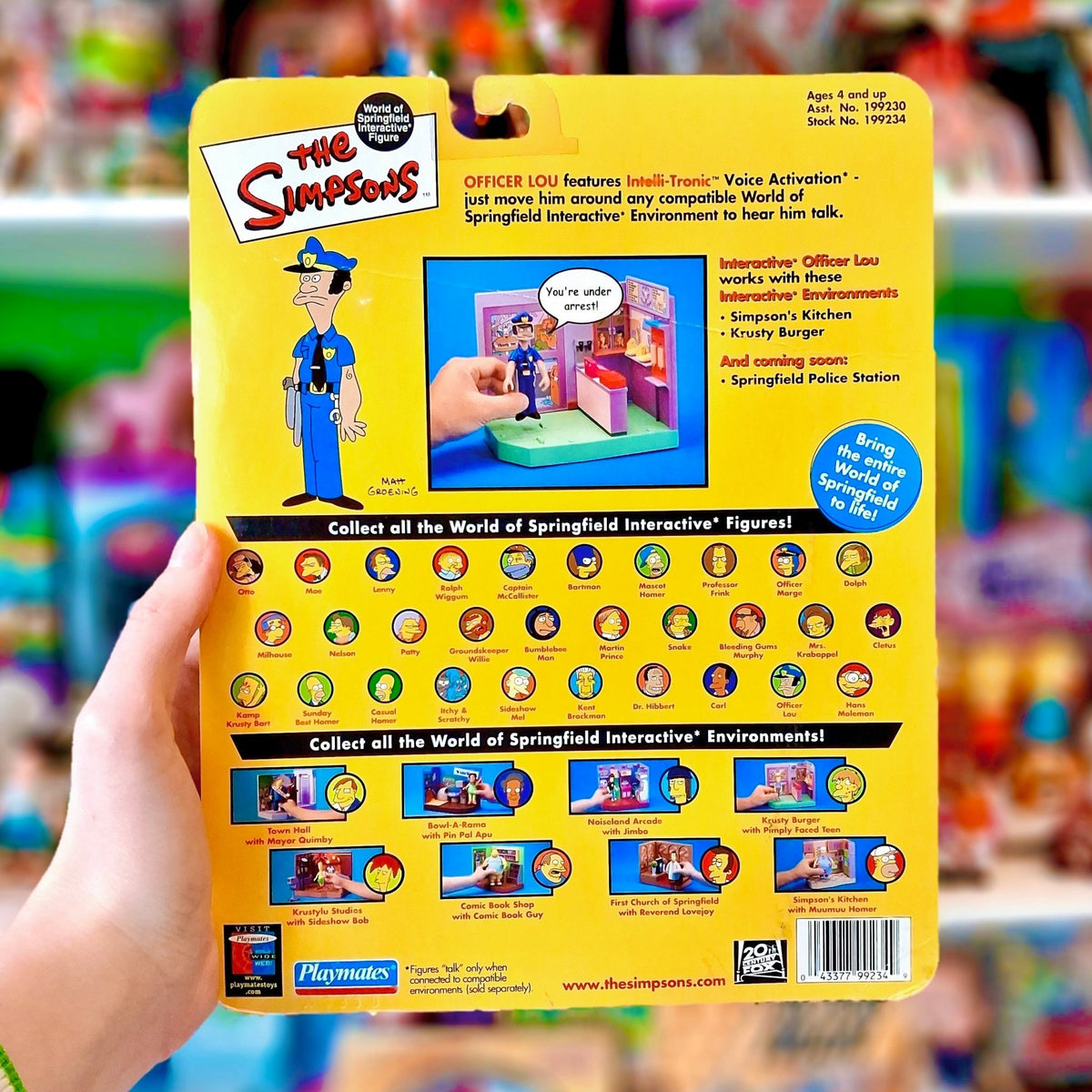 The Simpsons: World of Springfield - Officer Lou Action Figure (2000s) - PopCultGang