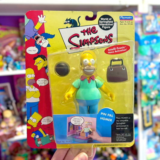 The Simpsons: World of Springfield - Pin Pal Homer Action Figure (2000s) - PopCultGang