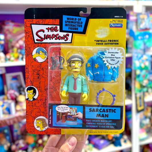 The Simpsons: World of Springfield - Sarcastic Man Action Figure (2000s) - PopCultGang
