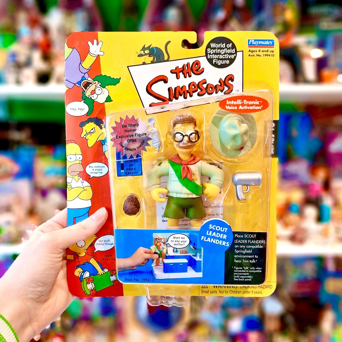 The Simpsons: World of Springfield - Scout Leader Flanders Action Figure (2000s) - PopCultGang