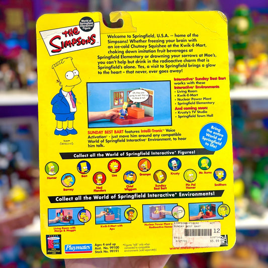 The Simpsons: World of Springfield - Sunday Best Bart Action Figure (2000s) - PopCultGang