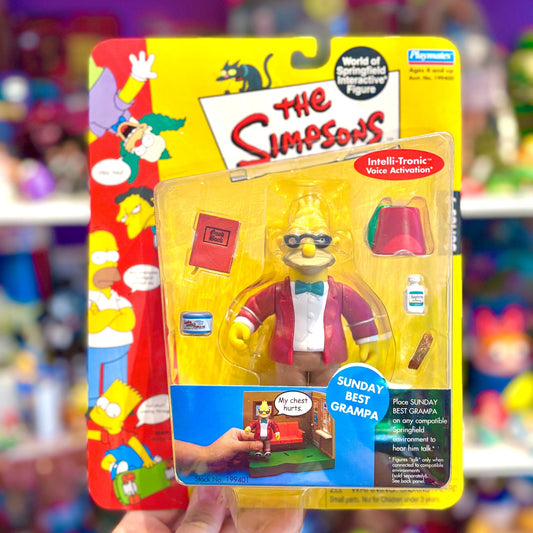 The Simpsons: World of Springfield - Sunday Best Grampa Action Figure (2000s) - PopCultGang