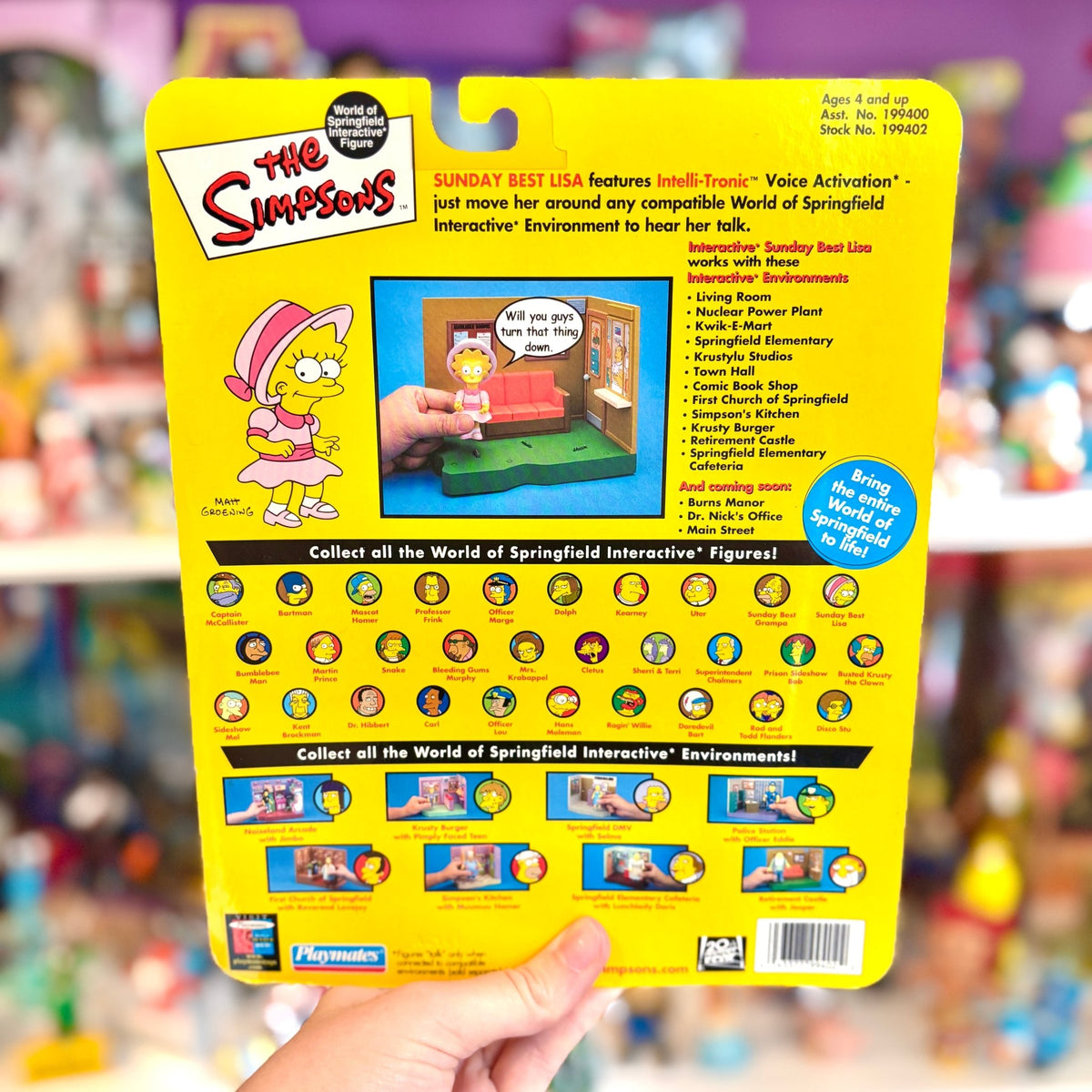 The Simpsons: World of Springfield - Sunday Best Lisa Action Figure (2000s) - PopCultGang