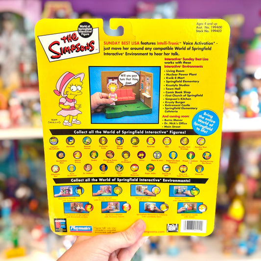 The Simpsons: World of Springfield - Sunday Best Lisa Action Figure (2000s) - PopCultGang