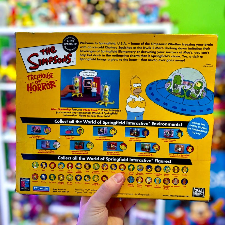 The Simpsons: World of Springfield - Treehouse of Horror Alien Space Ship (MOC, Playmates, 2000s) - PopCultGang