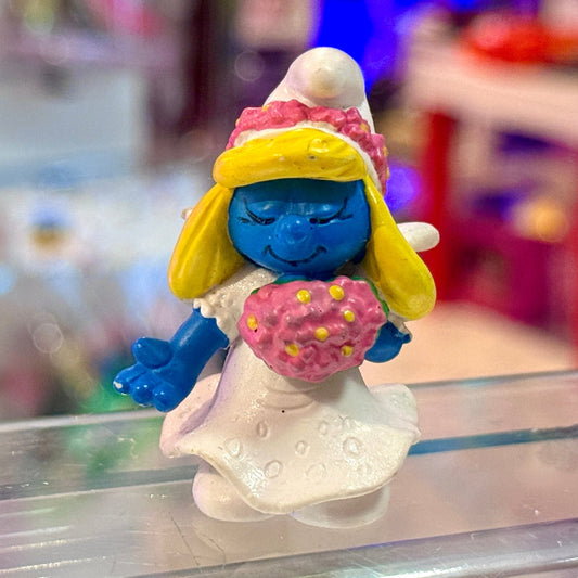 The Smurfs: Bride Smurfette PVC Figure (Schleich, 1992) - PopCultGang