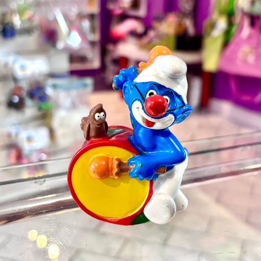 The Smurfs: Clown Smurf With Drum PVC Figure (90s) - PopCultGang