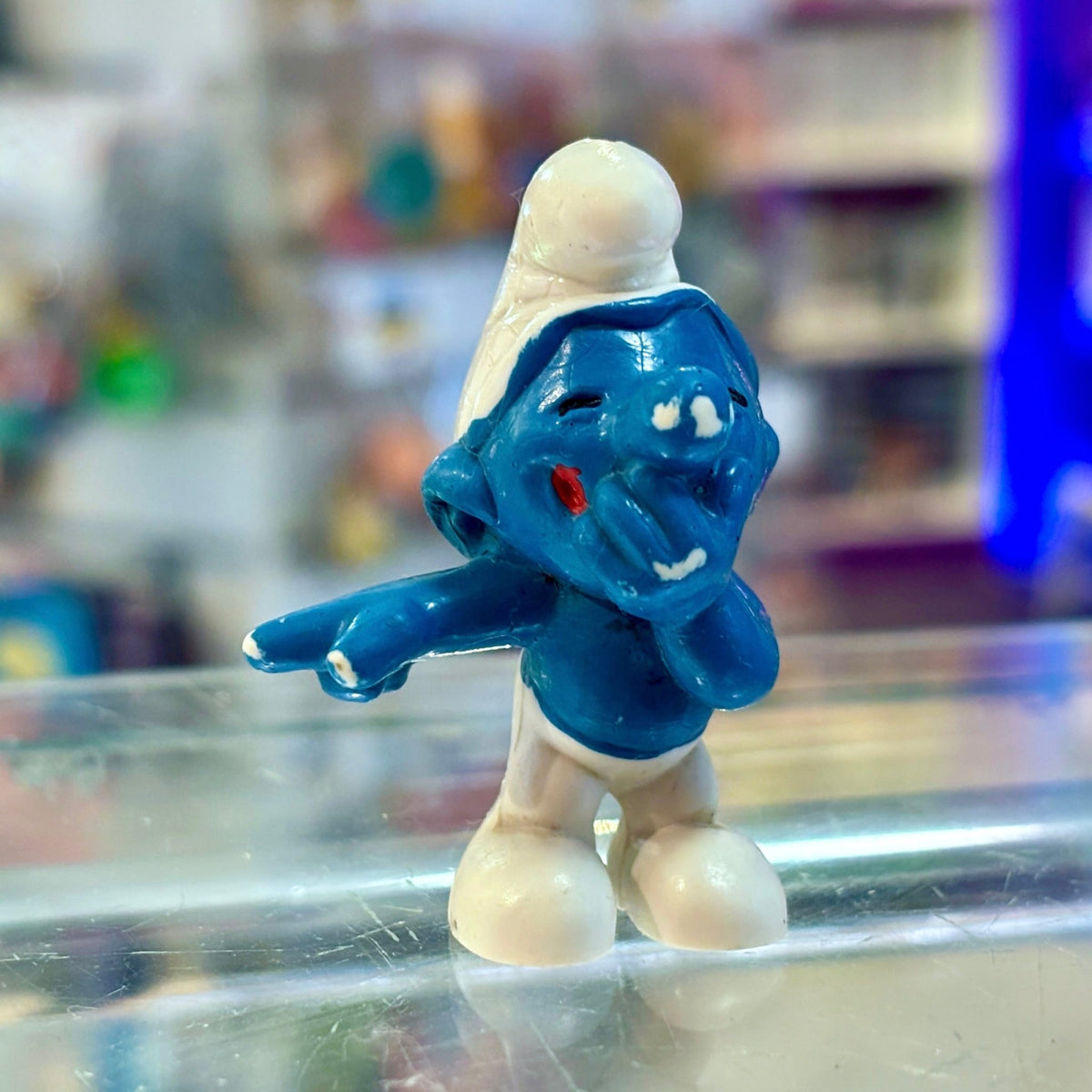 The Smurfs: Laughing Smurf PVC Figure #20111 (Peyo, 1970) - PopCultGang
