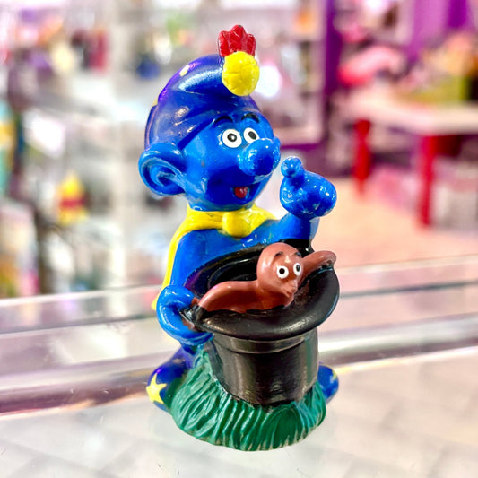 The Smurfs: Magic Wizard Purple Cape PVC Figure (90s) - PopCultGang