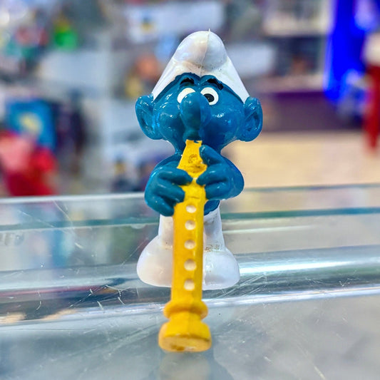 The Smurfs: Oboist Smurf PVC Figure #20095 (Peyo, 1978) - PopCultGang