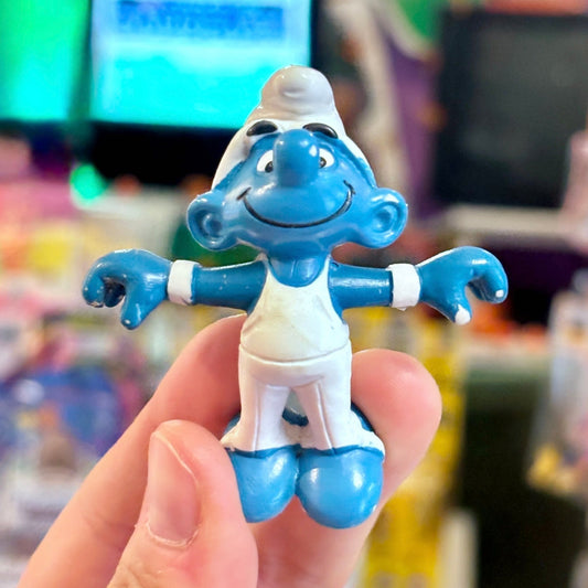 The Smurfs: Ring Gymnast Smurf PVC Figure #40510 (Peyo, 1980) - PopCultGang